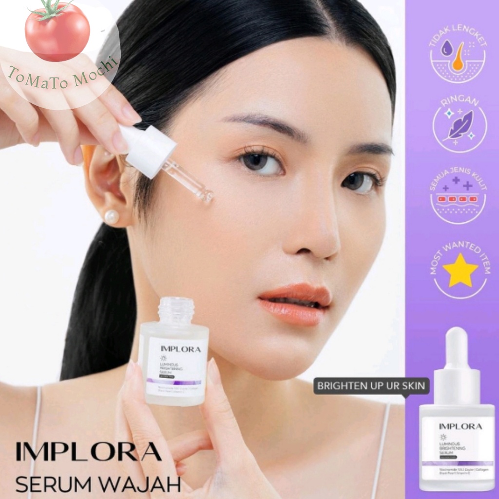 C IMPLORA (BPOM) FACE SERUM LUMINOUS BRIGHT SERUM ACNE PEELING MIDNIGHT SERUM WAJAH