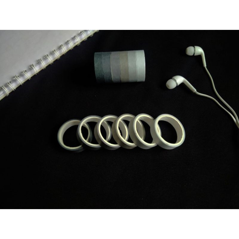 

Monochrome basic tape / Washi tape / masking tape / selotip