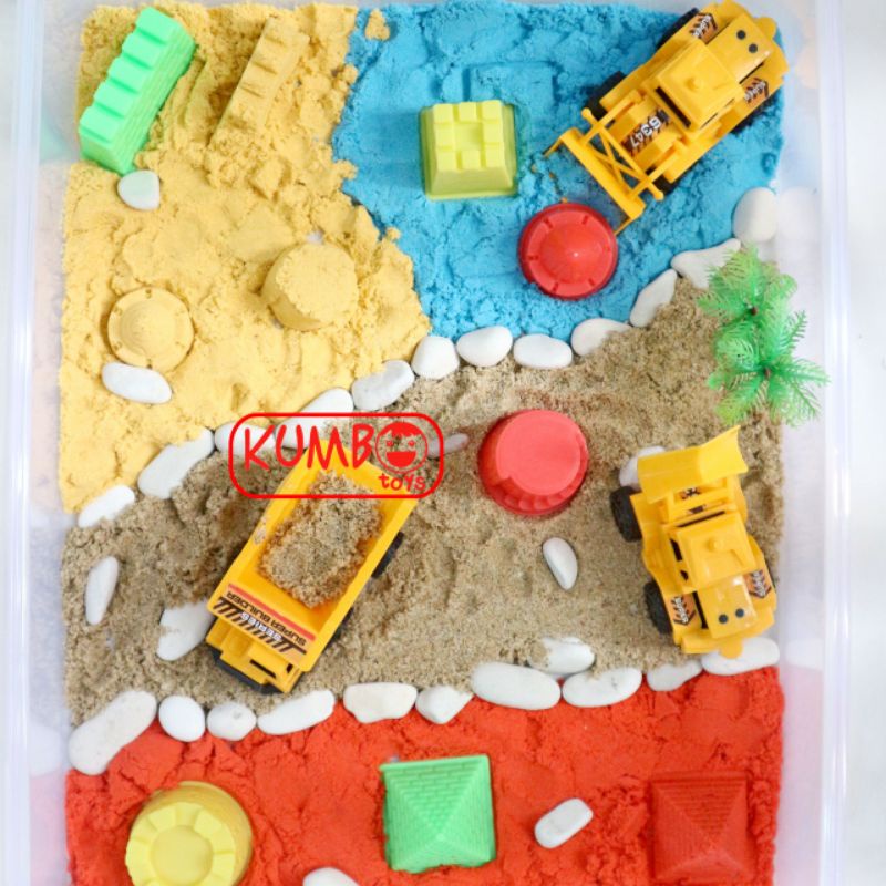 Construction Sensory Box / Sensory Play Mainan Edukasi