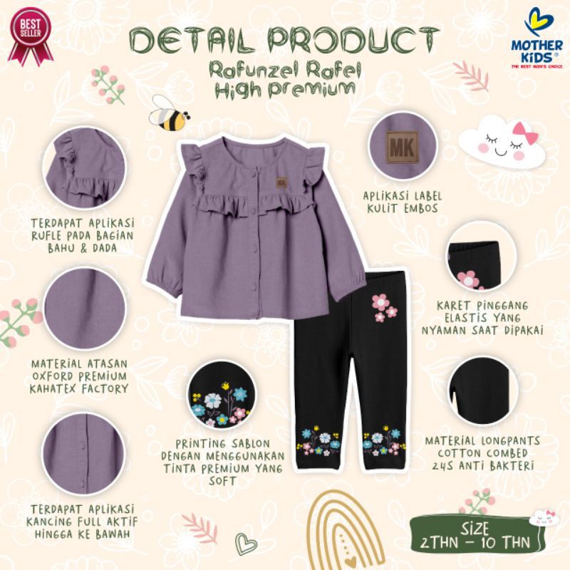 Afsheenastore One Set Anak Rafunzel  By Mother kids