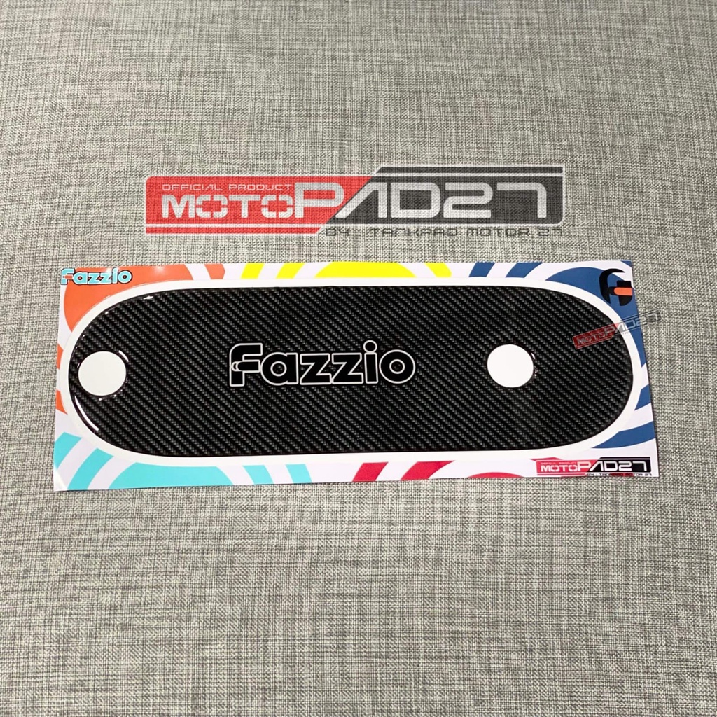 motopad27 Stiker cover knalpot yamaha FAZZIO bahan resin premium