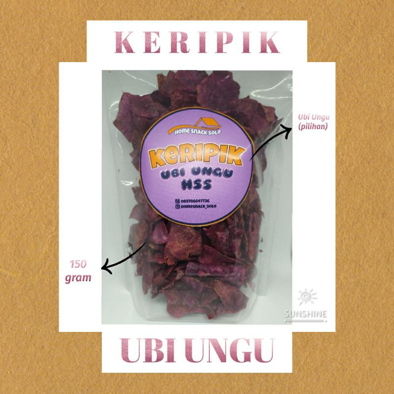 

KERIPIK UBI 150gr | Murah dan Enak | Home Snack Solo