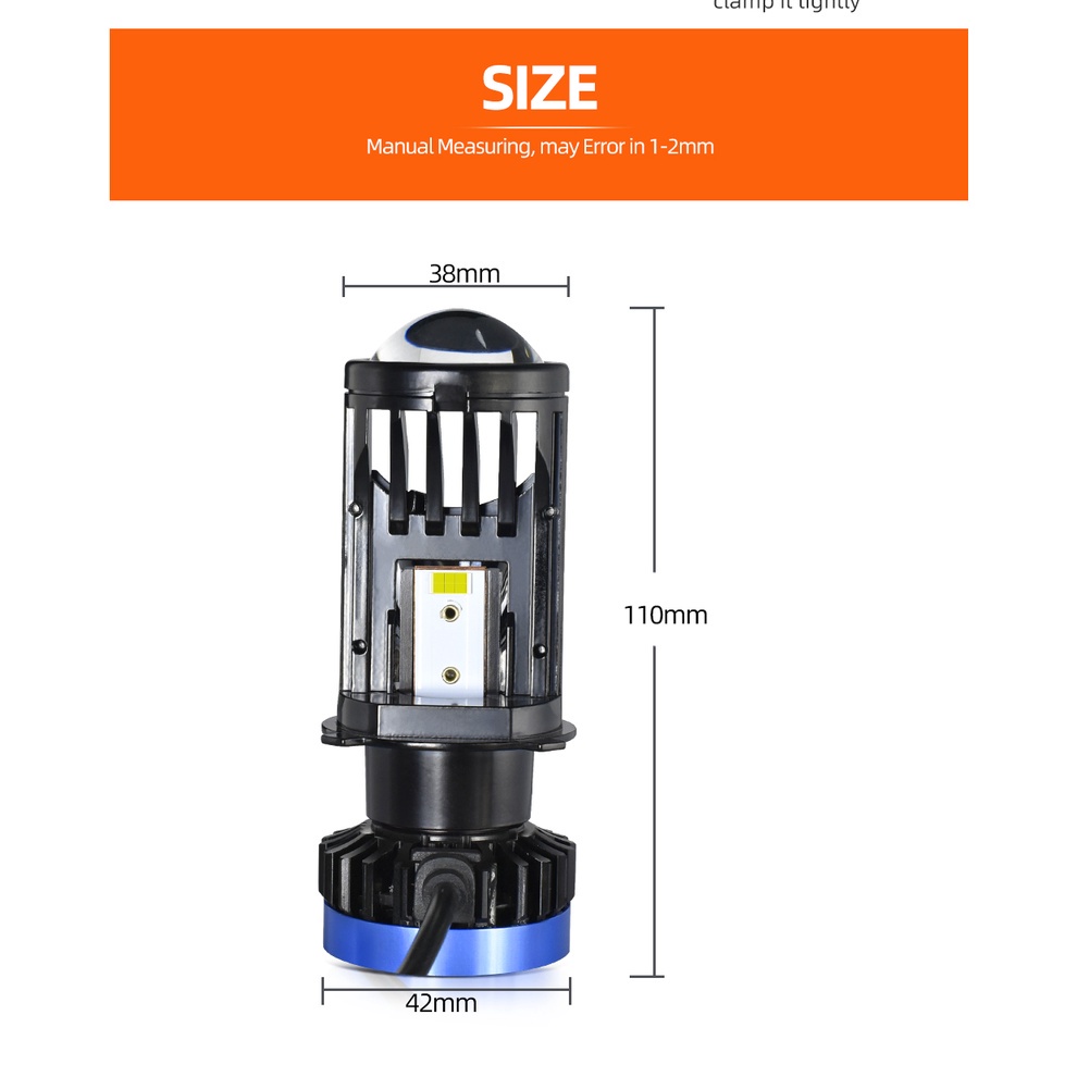 120w / Pasang Lampu Depan Mobil LED Mini 12000Lm H4 Canbus 6000K 9003 P43T Hi / Lo Beam 12V 24V