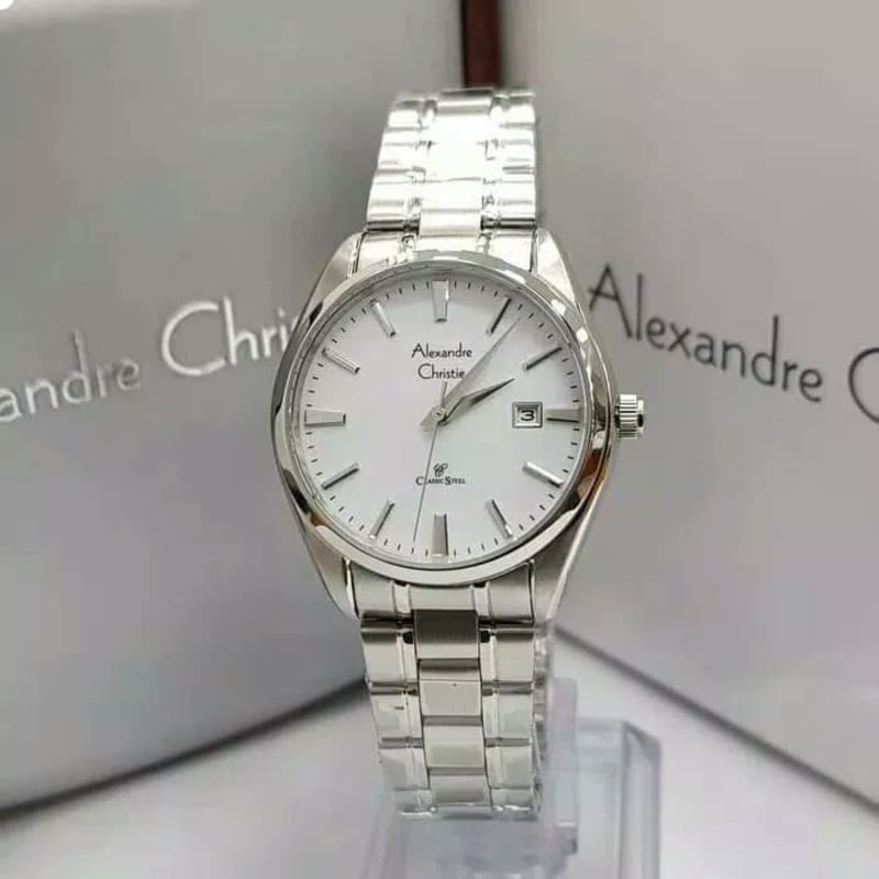 JAM TANGAN ALEXANDRE CHRISTIE WANITA CEWEK AC 8515 AC8515 Silver ALEXANDER CHRISTIE ORIGINAL