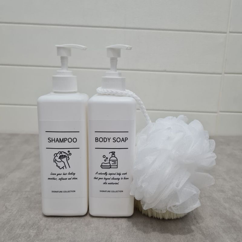 Botol Kosong Pump Refill 500ml Sabun Mandi Cair Shampoo, Hand Soap, Body Soap