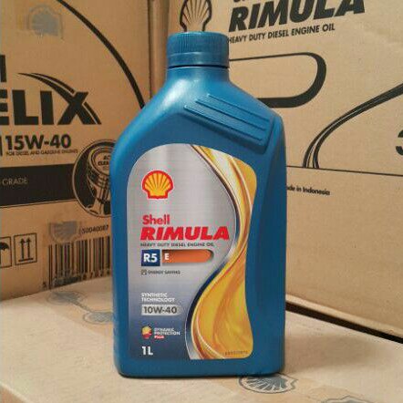 OLI MESIN MOBIL DIESEL HEAVY DUTY SHELL RIMULA R5 E 10W-40 1 LITER