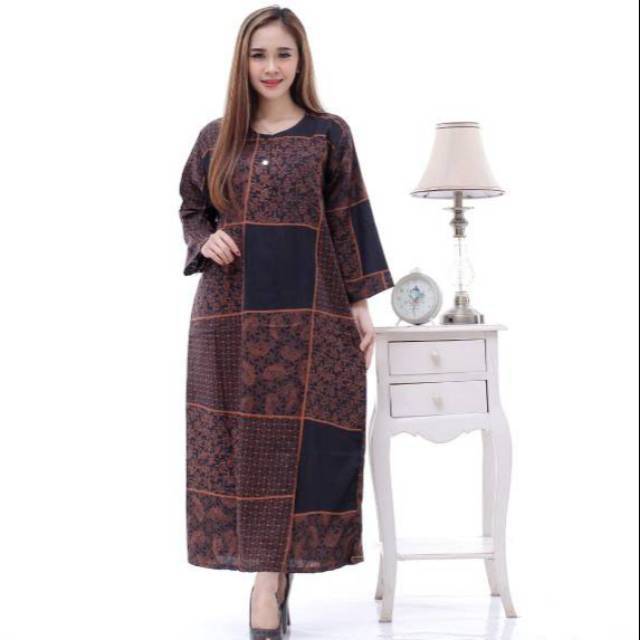 Longdress Batik Pekalongan | Daster Santung Pekalongan | Daster Batik Busui