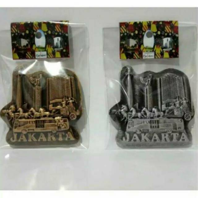 Souvenir Magnet Kulkas Jakarta