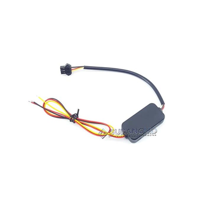 Modul DRL Lampu Alis Neon Motor Mobil 2 Warna 2 Mode Fitur Sein Sen