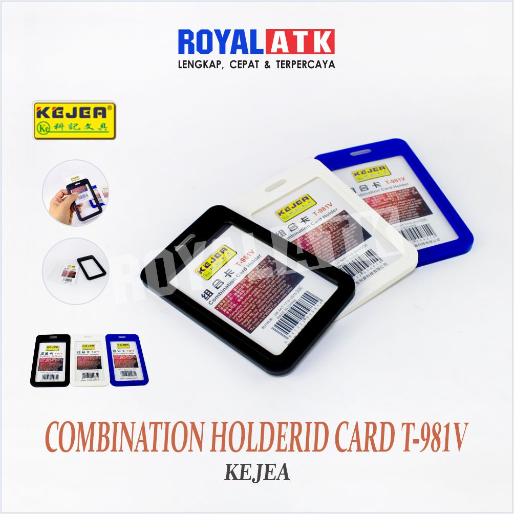 

Tempat Id Card / Id Card Holder / Name Tag Kombinasi Kejea T-981V /Pcs