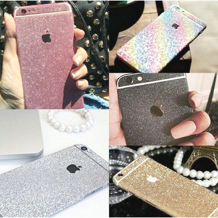 Iphone 5 / 5s /6 / 6s / 6+ / 7 / 7+ / X  / XS / XR/ XS MAX Glitter Skin / Garskin / Sticker / Glitter Case