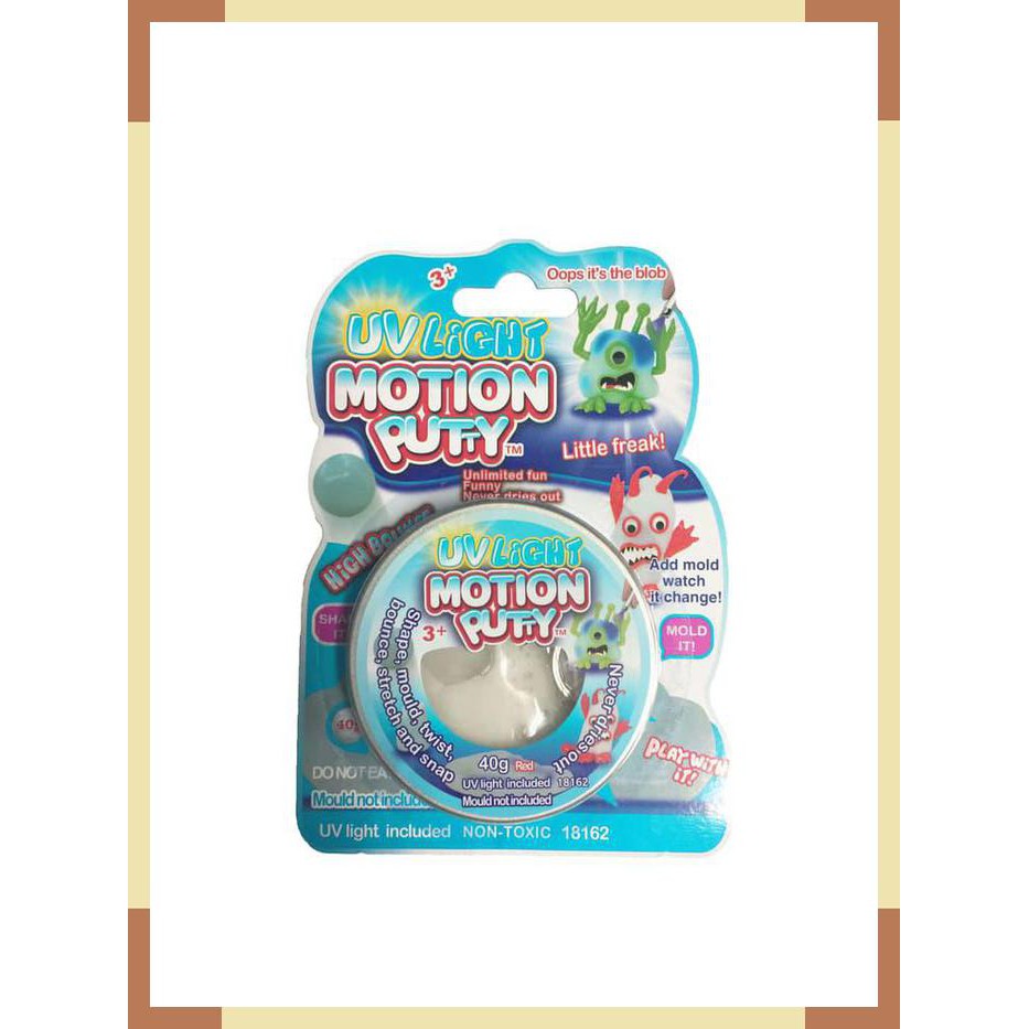 Mainan Edukasi Toys Motion Putty UV Light Color Red Educational Toys