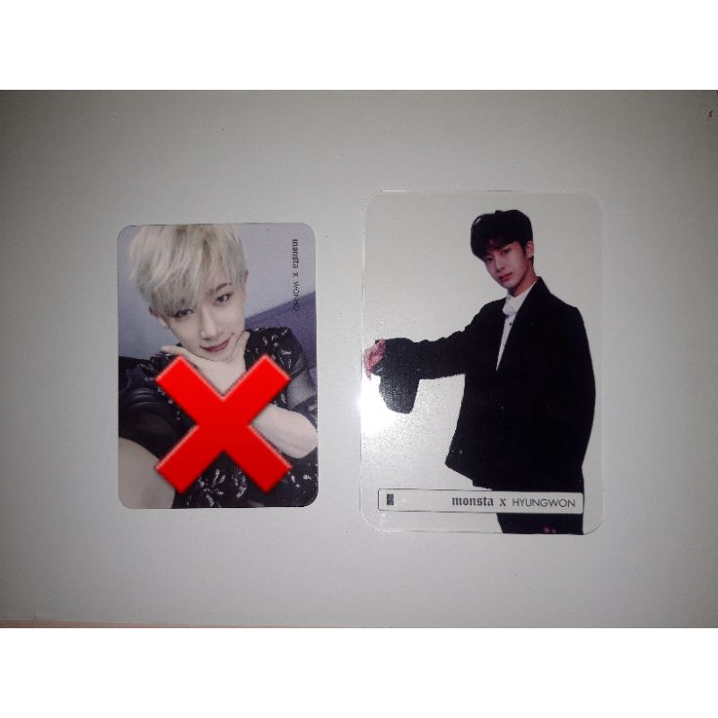 Monsta X Official Photocard The Clan Part 2.5 Beautiful Wonho Hyungwon Transparan