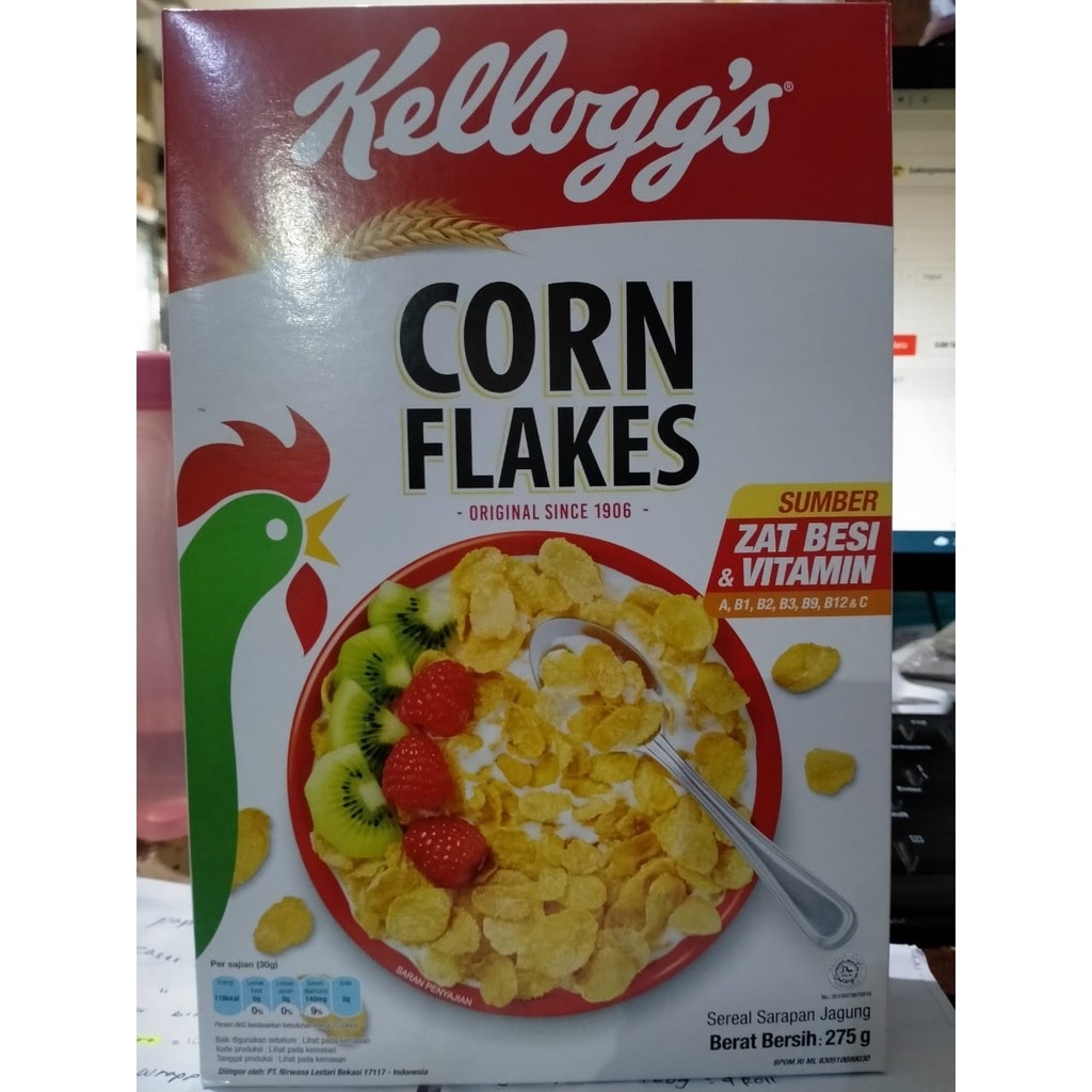 

Sereal Jagung - Corn Flakes Kellogg's - Sereal Sarapan Jagung 275gr!! Gosend/grab only !!