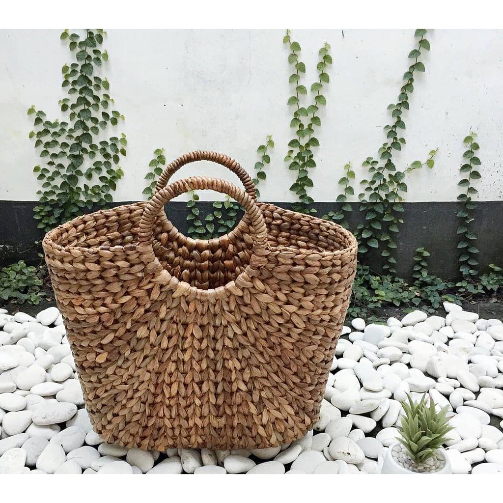 Tas Anyaman / Tas Eceng Gondok / Keranjang Anyaman / Kerajinan Anyaman