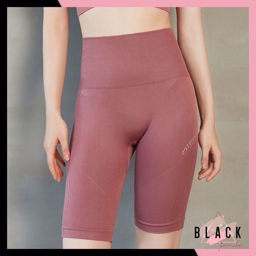 Blackpink Celana Pendek Wanita Legging Sport Elastis Nyaman 1253