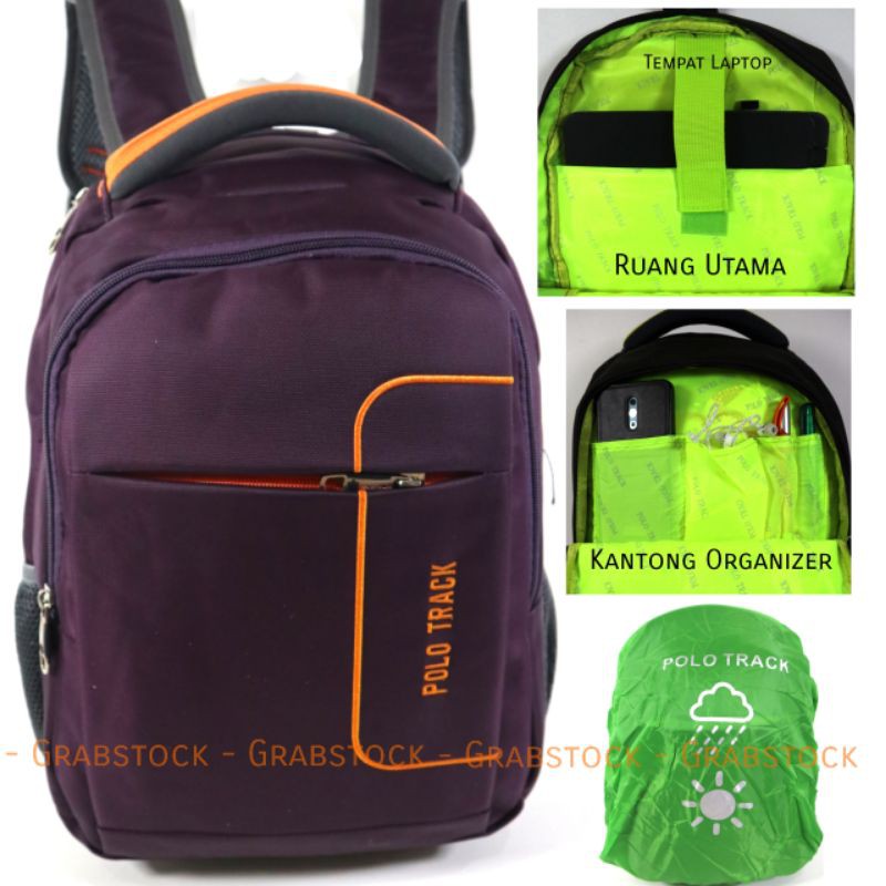 Tracker Impor Ransel Laptop Polo Track Raincover 2812 Grabstock