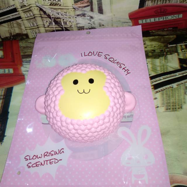 Squishy Monkey Cake Pink Cute