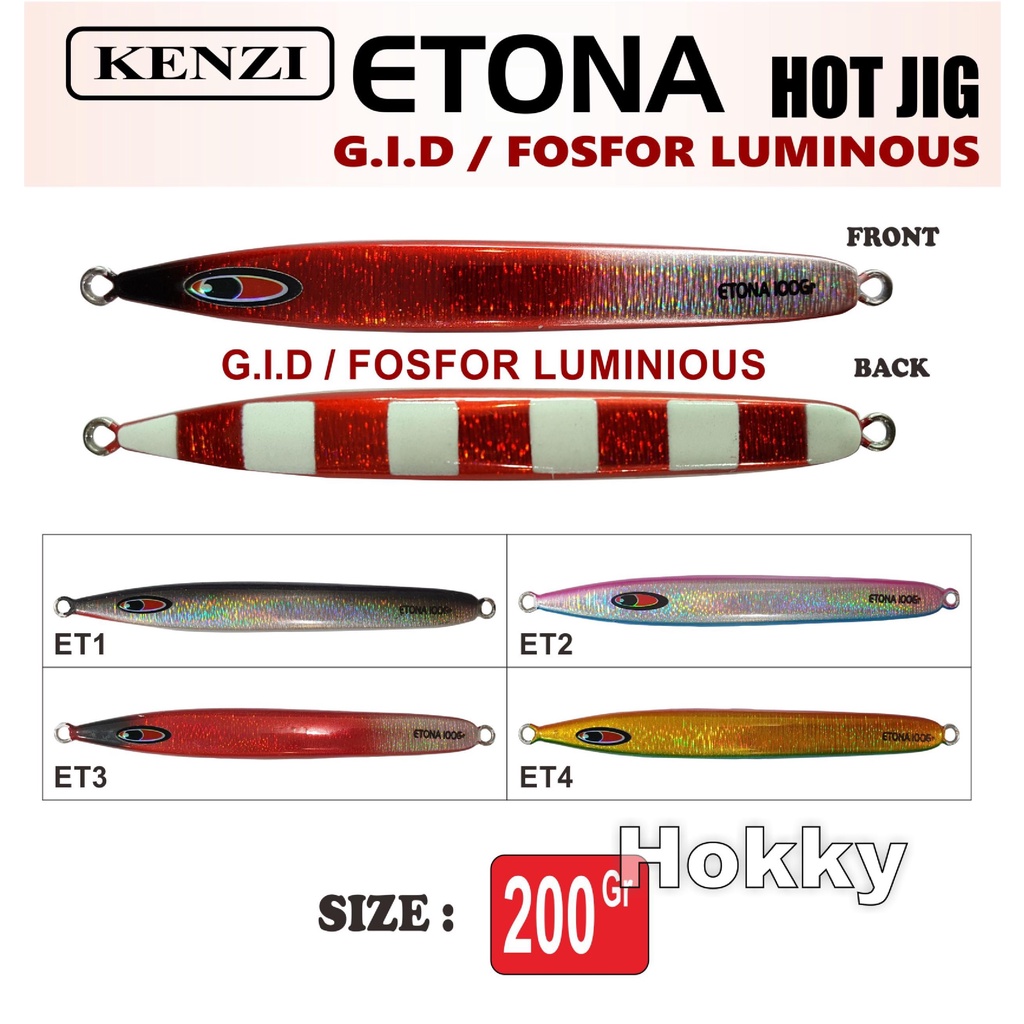 METAL JIG ETONA 200 GRAM