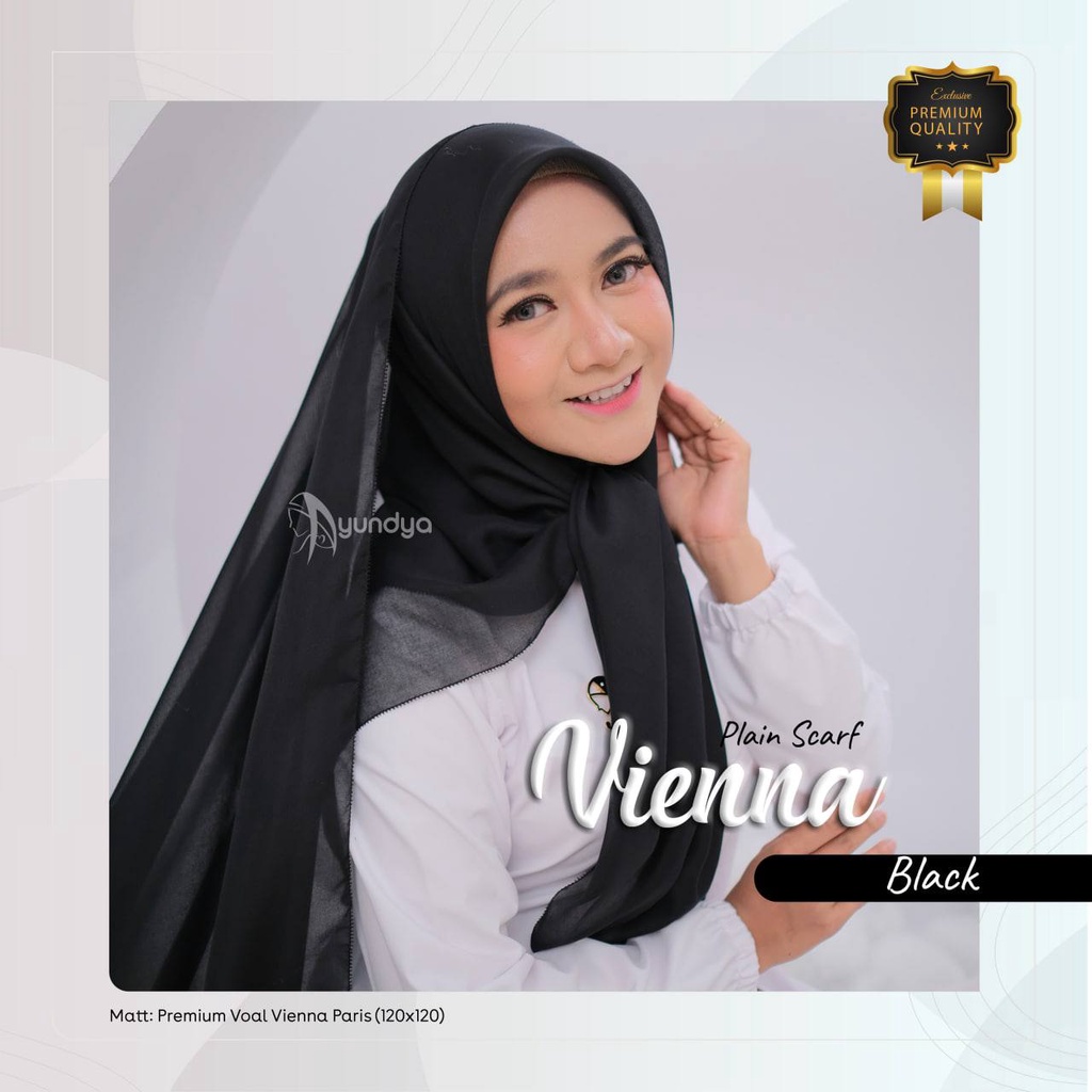 Jilbab Plain Scarf Vienna by Ayundya