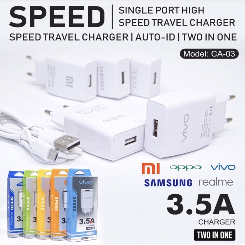 Tc travel charger kode ca-03 single port Vivo