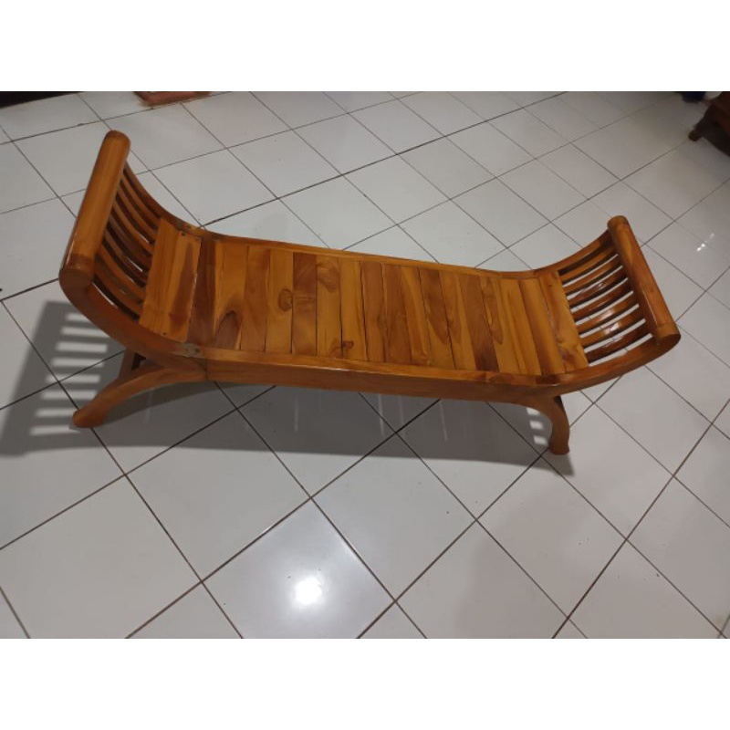 BANGKU YUYU PANJANG FURNITURE | KURSI YUYU KAYU JATI FURNITURE