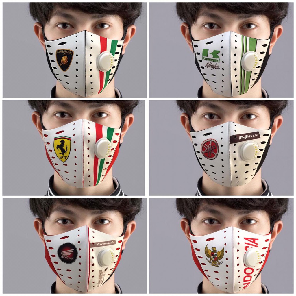 Masker Kain 2 Lapis Respirator Motif Printing / Masker Respirator 2 Lapis Bisa Dicuci