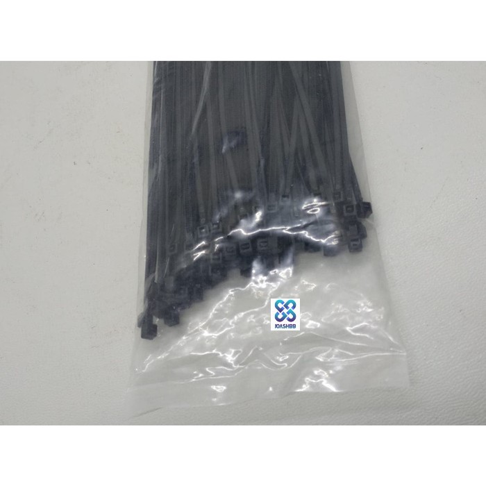 Kabel Ties shisuka 3.6x300mm (30cm) isi 100bh - putih / hitam, Cable Tie/ Pengikat Kabel/ Dasi Kable