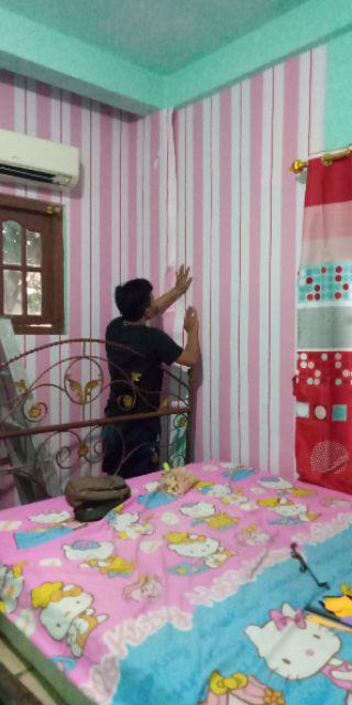 Genaris Grosir Premium Wps Wallpapaer Terlaris Bata Batu Kayu Wallpaper Dinding Sticker 45cm X 5m