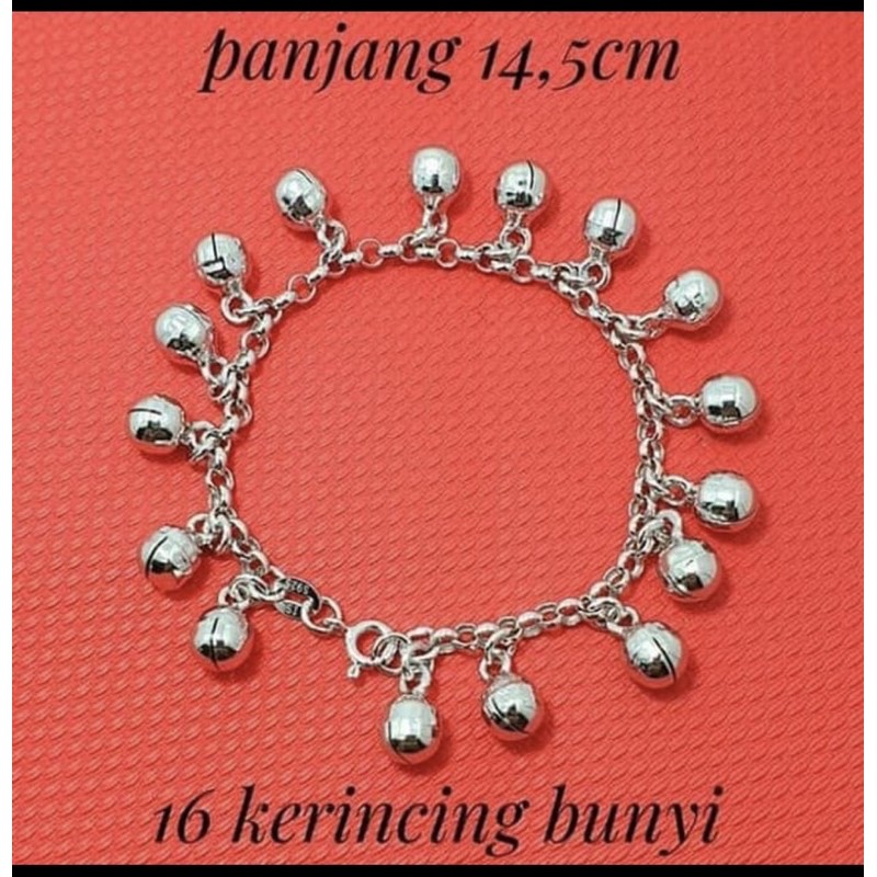 Gelang anak perak gelang anak perak 925 lapis emas putih