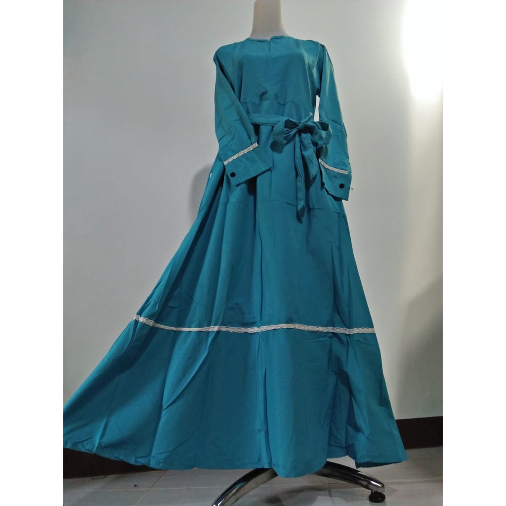 Almira TOYOBO  Casual gamis muslim outfit polos muslim baju busana wanita pakaian remaja simple adem