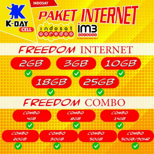 Paket Freedom Internet 20gb Lengkap