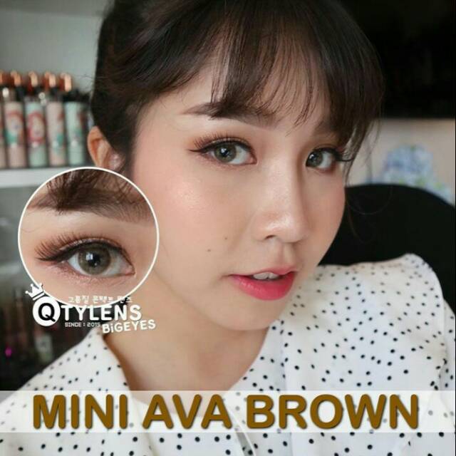

Mini Ava Brown Kitty Kawaii Softlens