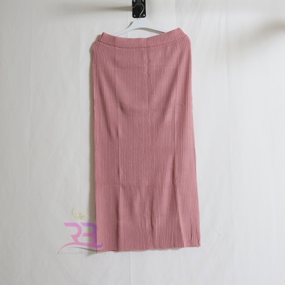 Rok Rajut ABG & JUMBO Rok Span Rajut Wanita / ROK Panjang PREMIUM / Rok Knit Rajut / Rok Tebal / Rok oversize-DUSTY PINK