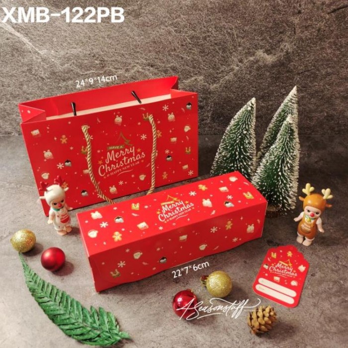 

(TERLARIS) TERLARIS. XMB-122PB dus natal beserta paperbag dan hangtag