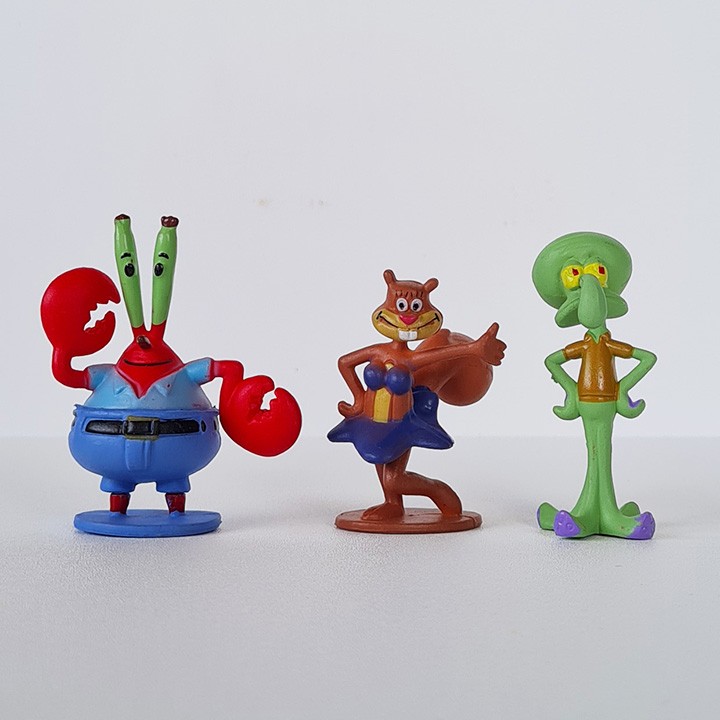 Set Figure Spongebob Pajangan Aquarium Bikini Bottom Sponge Bob