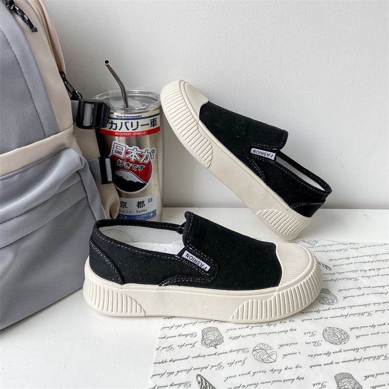 [GROSIR][COD] SEVEN_DAY SEPATU SNEAKERS WANITA KOREA IMPORT CASUAL KANVAS SHOES HITAM FQ-581