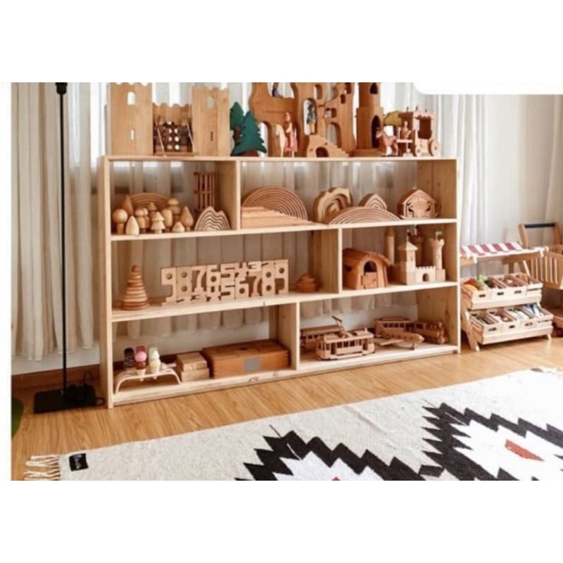 rak montessori,aparatus montessori,mainan montessori,montessori di rumah,buku montessori - rak monte