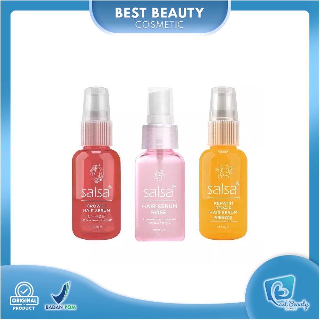 ★ BB ★ SALSA Hair Serum - Perawatan Rambut Keratin &amp; Growth Treatment - Serum Rambut - Vitamin Rambut - 80ml