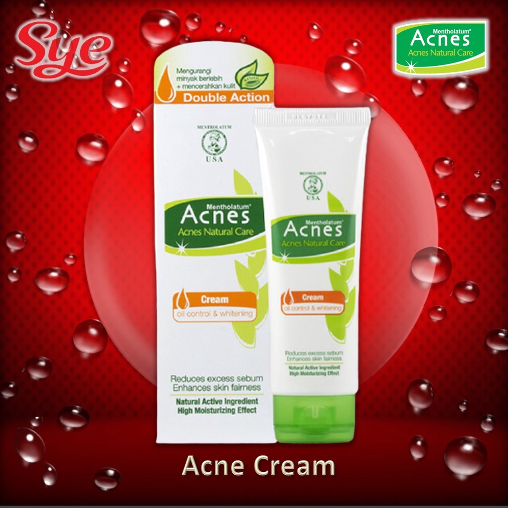 BPOM ACNES OIL CONTROL &amp; WHITENING CREAM 40 GR / SYE