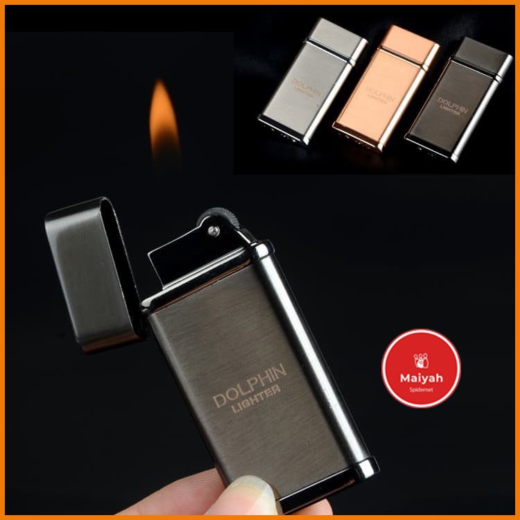 Korek Api Gas Mini Tipis Slim aluminium Butane Zippo pemanti keren unik clasic murah termurah