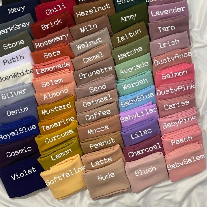 Big Sale.. BAWAL MALAYSIA HIJAB BAWAL CURVE CERUTY  | BAWAL MALAYSIA