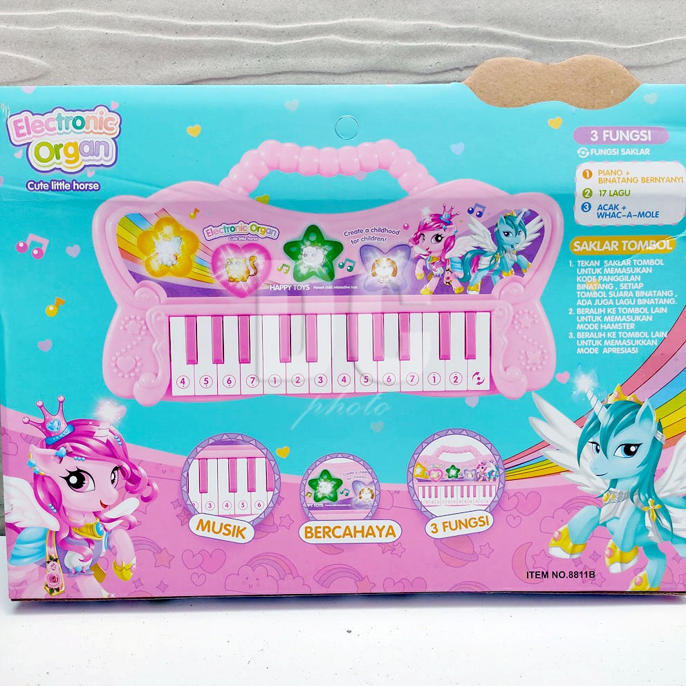 Electronic Organ Cute Little Horse Musik Animal Farm Piano Kucing Anjing Domba