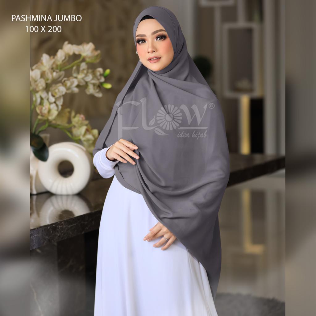 Jilbab Pashmina Ceruti Jumbo Ori Flow