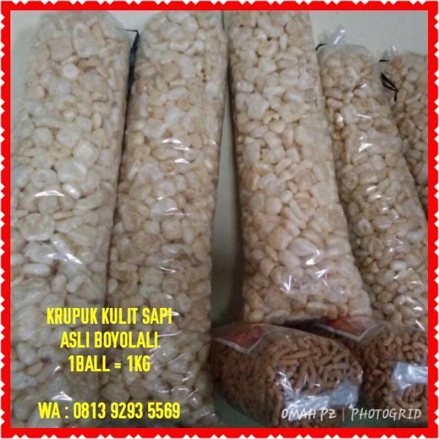 krupuk kulit sapi rambak kerupuk makanan ringan snack cemilan distributor agen solo yogya reseller