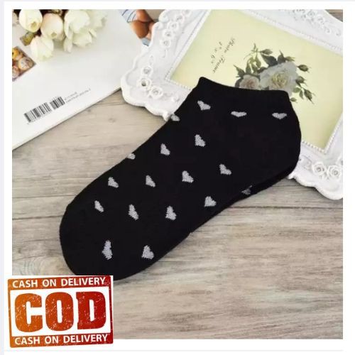 Kaos Kaki Cewek Semata Kaki Pendek Wanita IMPORT Kaos Kaki Ankle Love Kaos Kaki Perempuan Kaos Kaki Mata Kaki Motif Heart