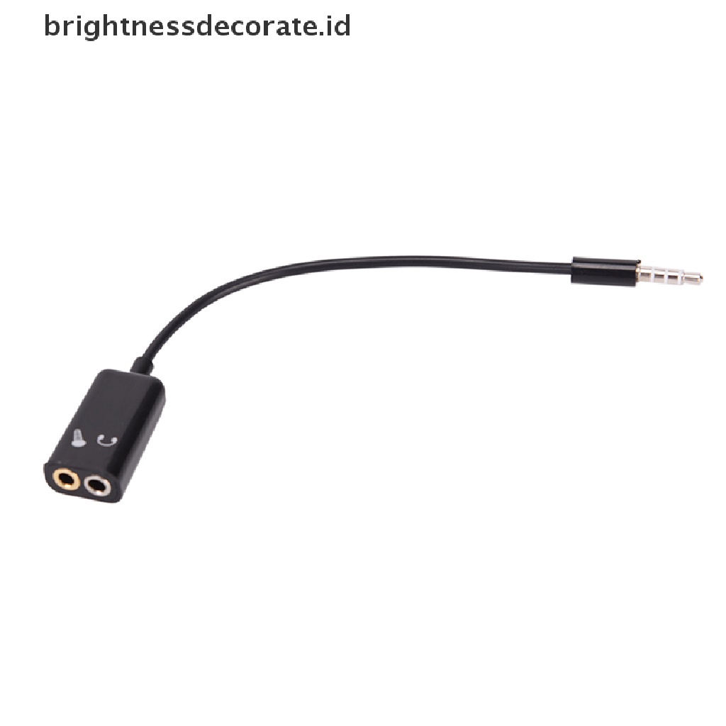 (Birth) Adaptor Splitter Jack Audio 3.5mm Ke Headphone Bentuk Y (Id)