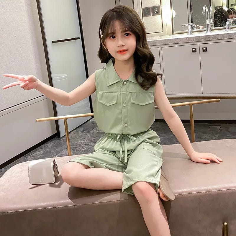 KALILA - ABBRIELA SET Setelan Baju  Anak Perempuan / Bahan Toyobo
