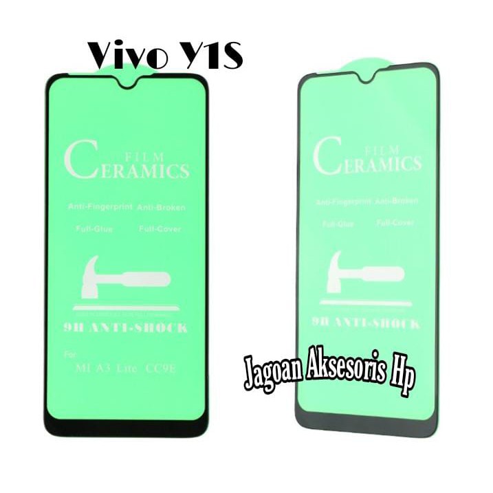 Tempered Glass CERAMIC Vivo Y1s 6.22 inch Nano Ceramic Not Broken