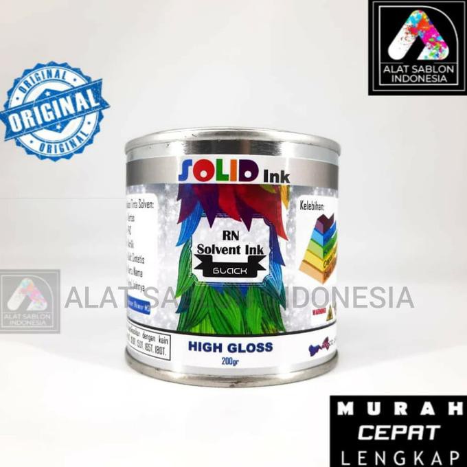 

Murah Tinta Sablon Pvc Solid Ink Black Hitam 250Gr Berkualitas
